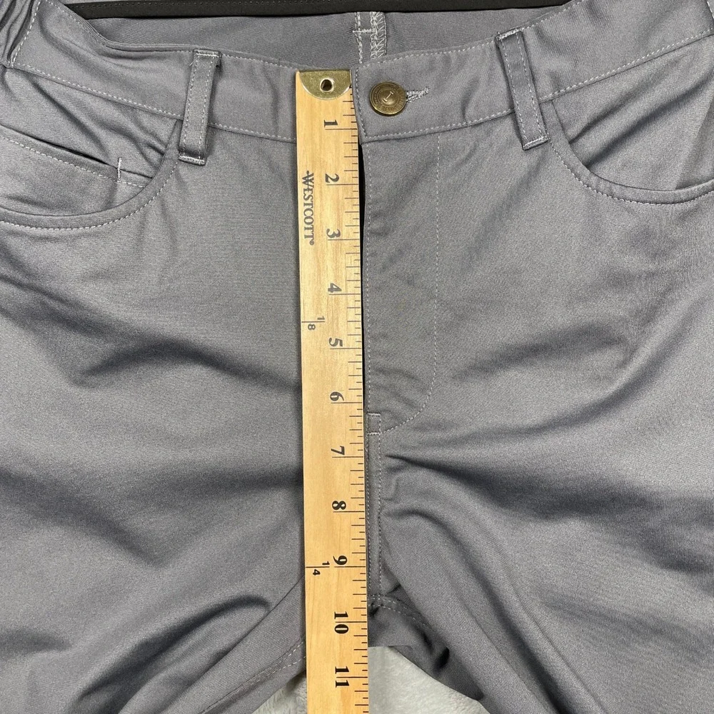 Barbell Apparel Slim Athletic Fit Pants Mens Grey Performance Chino Commuter 32
